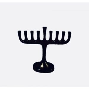 Bronze Color Aluminum Chanukah Menorah, For Candles